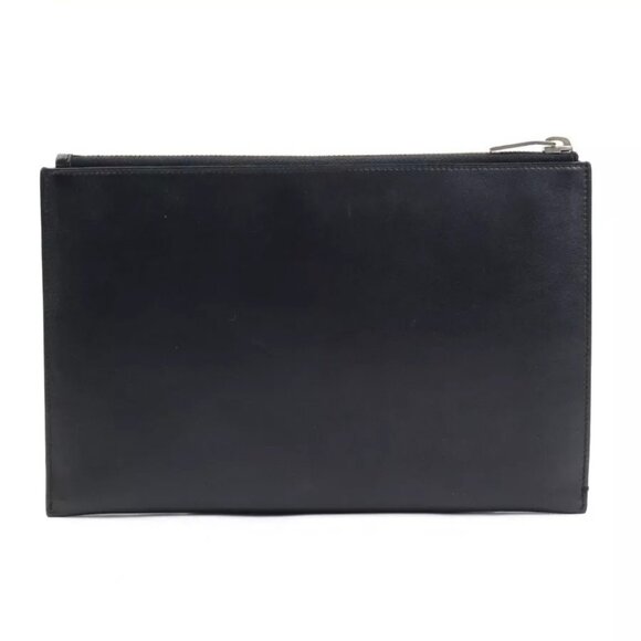 Auth SAINT LAURENT Clutch Bag Black/Multicolor Leather authentic - Picture 3 of 16